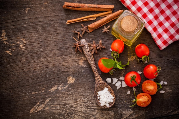 Zestaw przypraw i składników